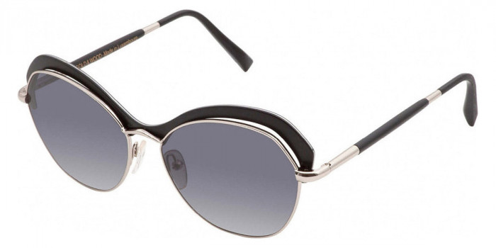 Gold & Wood™ EVA 02 03 56 - Shiny Palladium/Ebony Tanganika