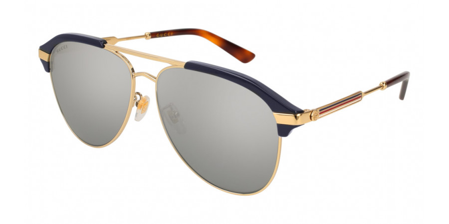 Color: Gold/Blue (005) - Gucci GG0288SA00560