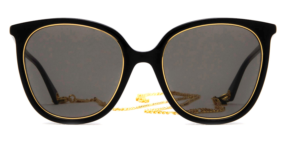 Square frame sunglasses in gold-toned metal | GUCCI® US