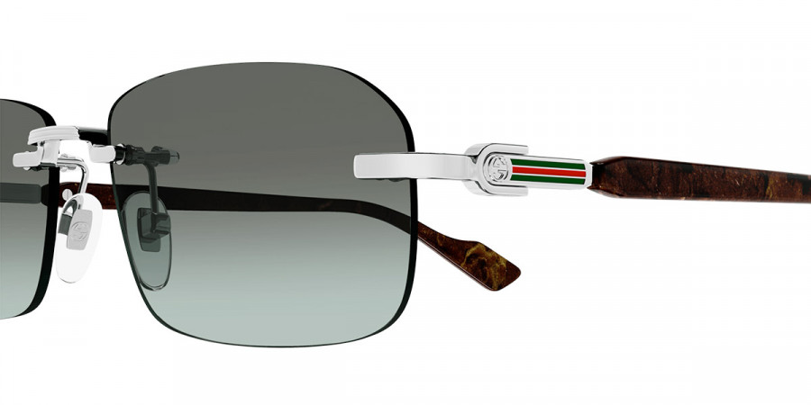 Color: Silver/Brown (008) - Gucci GG1221S00856
