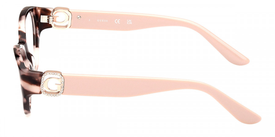 Color: Colored Havana/Shiny Light Pink (055) - Guess GU5011905551