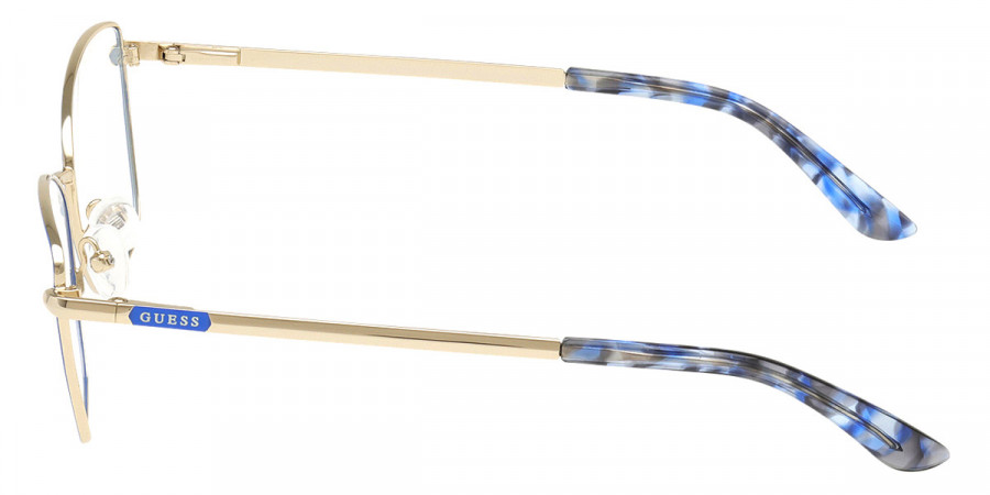 Color: Blue/Havana/Shiny Pale Gold (092) - Guess GU5019409253