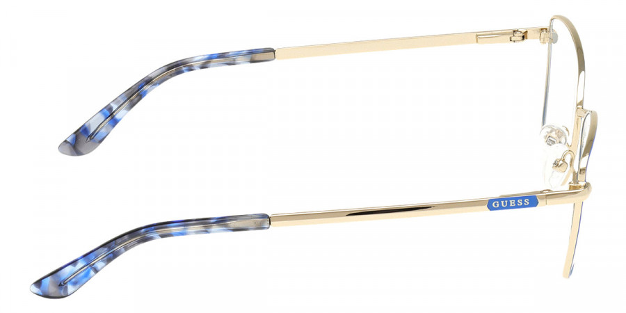 Color: Blue/Havana/Shiny Pale Gold (092) - Guess GU5019409253