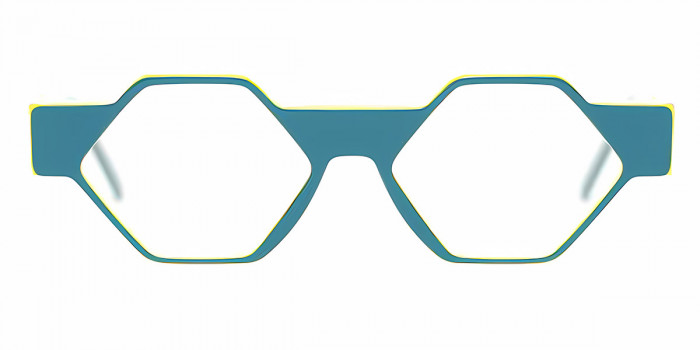 Henau™ HEXAGONO 0H22 48 - Sea Green/Yellow/Transparant Beige