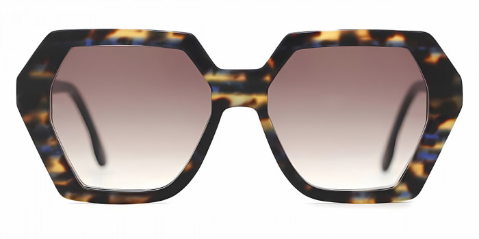 Henau™ LAMBA SUN Q84 54 - Blue Turtle/Dark Blue Transparent