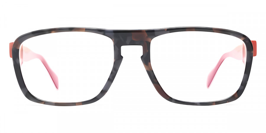 Henau™ MANU 0H25 54 - Gray Blue Havana/Transparent Pink/Red-Orange