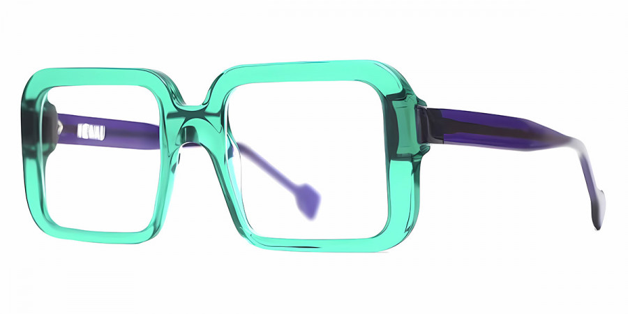 Color: Green Transparent/Dark Purple (2436) - Henau HENTOGA243649