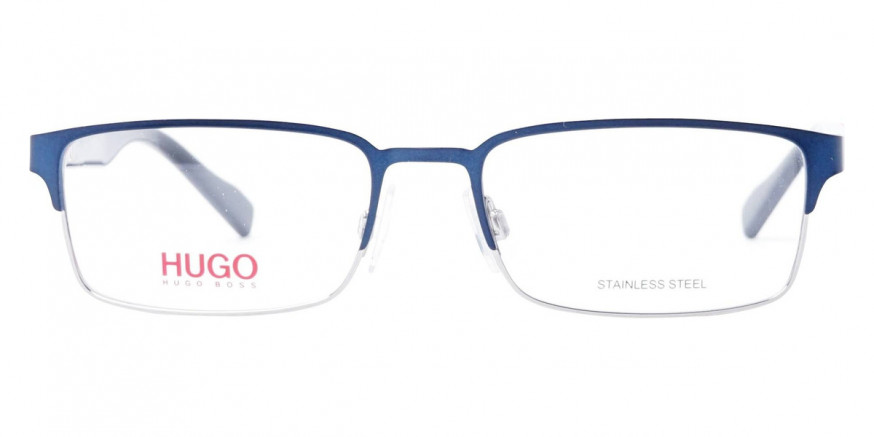 Hugo Boss™ HG 0136 0KU0 53 Blue Ruthenium Eyeglasses