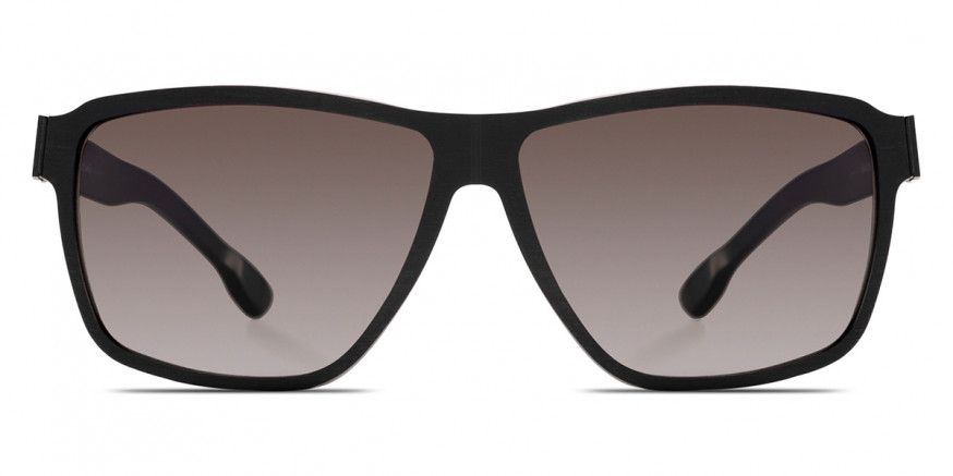Ic! Berlin Alpha Black-Rough Sunglasses Front View