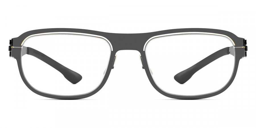 Ic! Berlin AMG 03 Gun-Metal-Yellow Eyeglasses Front View