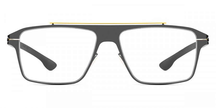 Ic! Berlin AMG 05 Gun-Metal-Yellow Eyeglasses Front View