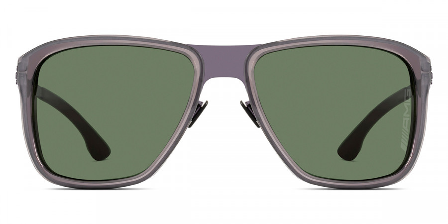 Ic! Berlin AMG 07 Aubergine-Gray Sunglasses Front View