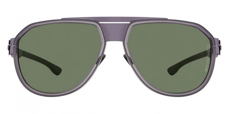 Ic! Berlin AMG 10 Aubergine-Gray Sunglasses Front View