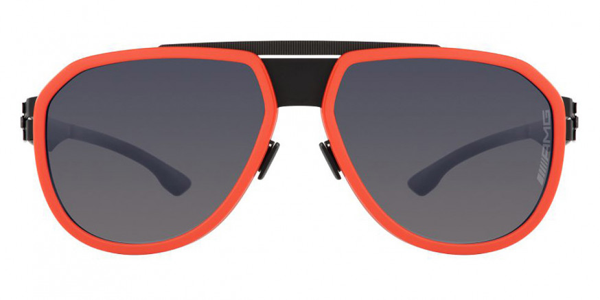 Ic! Berlin AMG 10 Black-Orange Sunglasses Front View
