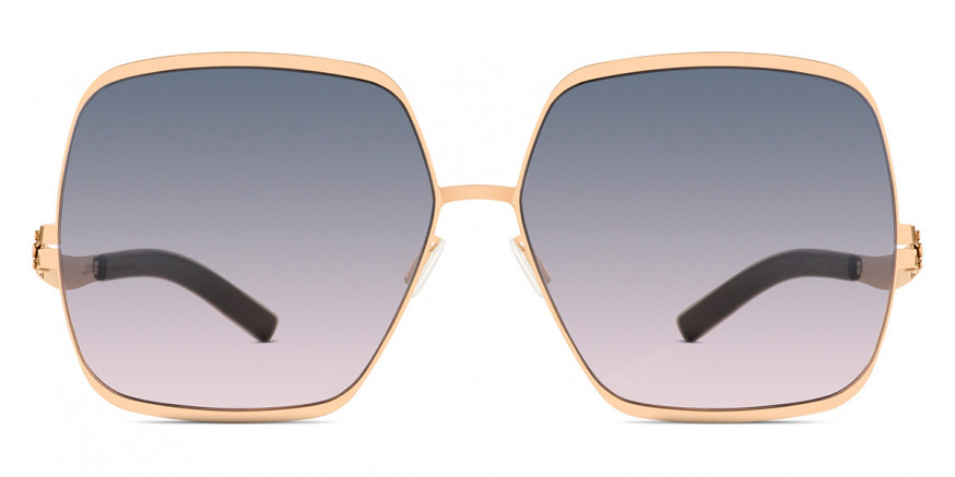 Ic! Berlin Angelina T. Rosé-Gold Rosé-Gold Sunglasses Front View