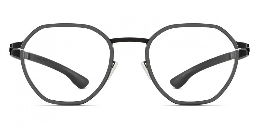 Ic! Berlin Carbon Black-Gun-Metal Eyeglasses Front View