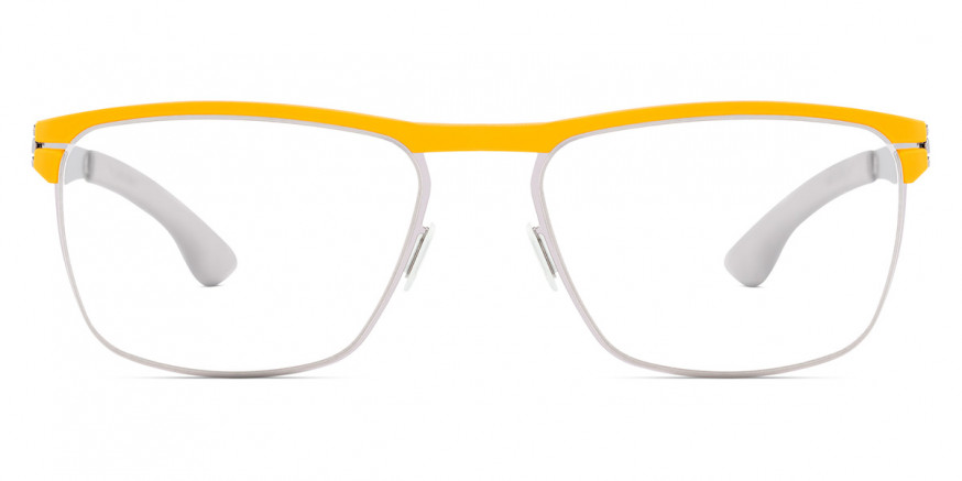 Ic! Berlin Central Chrome-Yellow Eyeglasses Front View