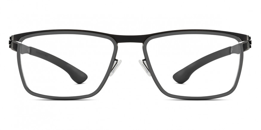 Ic! Berlin Chromium Black-Gun-Metal Eyeglasses Front View