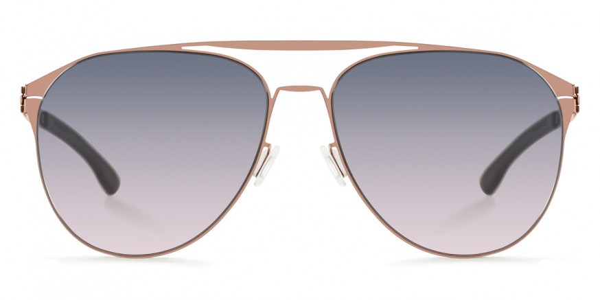 Ic! Berlin Daiying L. Shiny Copper Sunglasses Front View