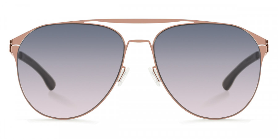 Ic! Berlin Daiying L. Shiny Copper Sunglasses Front View