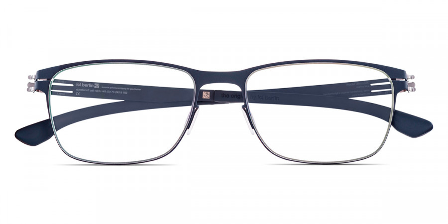 Ic! Berlin Dennis N. Marine Blue Eyeglasses Front View