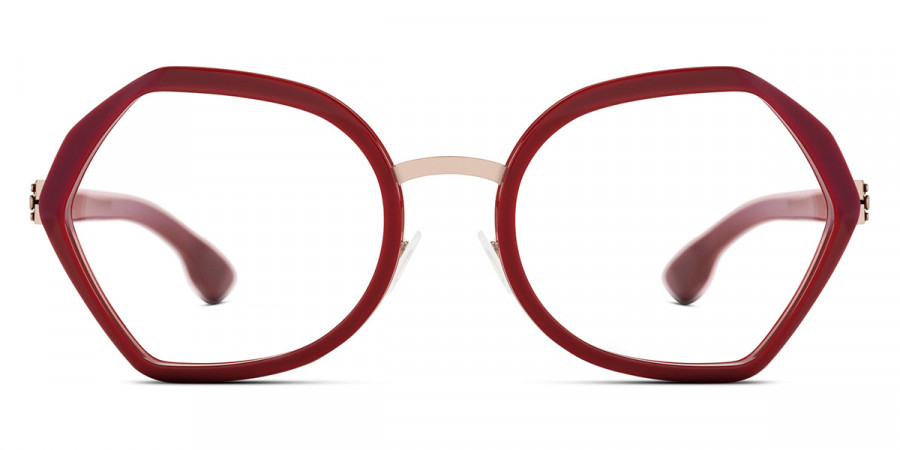 Ic! Berlin Emmeline Shiny Bronze Ecorouge Eyeglasses Front View