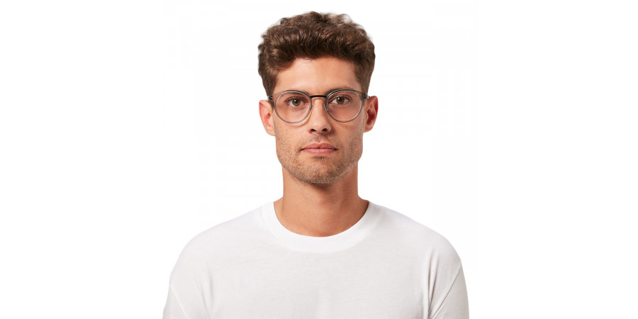 Ic! Berlin Eric D. Rosé-Gold-Ice-Tea Eyeglasses On Male Model