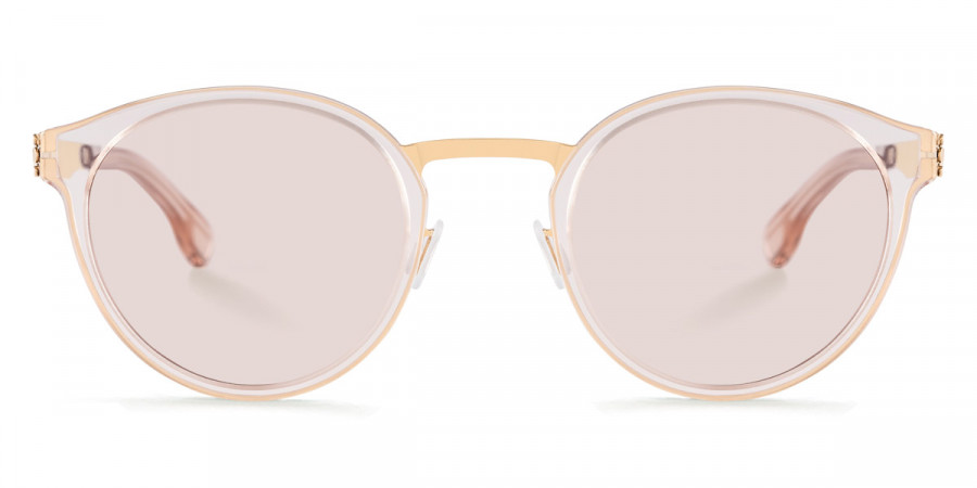 Ic! Berlin Eric D.-Sun Rosé-Gold-Ice-Tea Sunglasses Front View