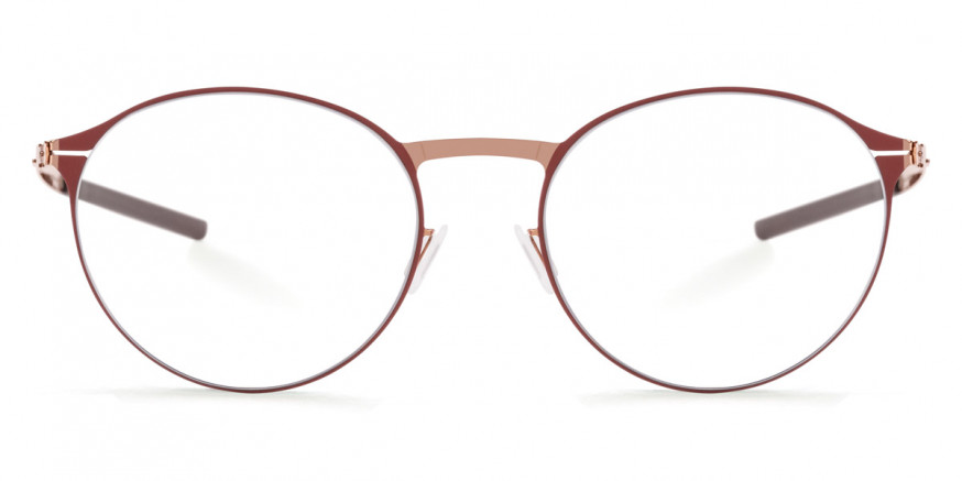 Ic! Berlin Etesians Fired Copper Circle Eyeglasses Front View