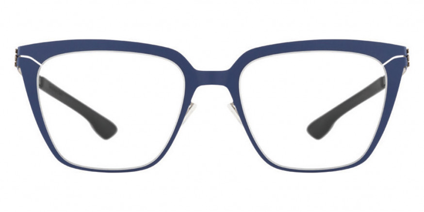 Ic! Berlin Evelyn Blue-Shiny Graphite Eyeglasses Front View