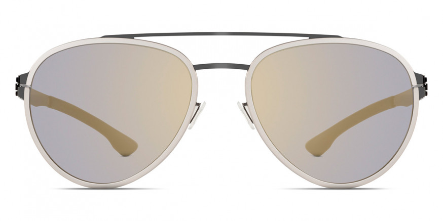 Ic! Berlin Ferrum Gun-Metal-Pearl Sunglasses Front View