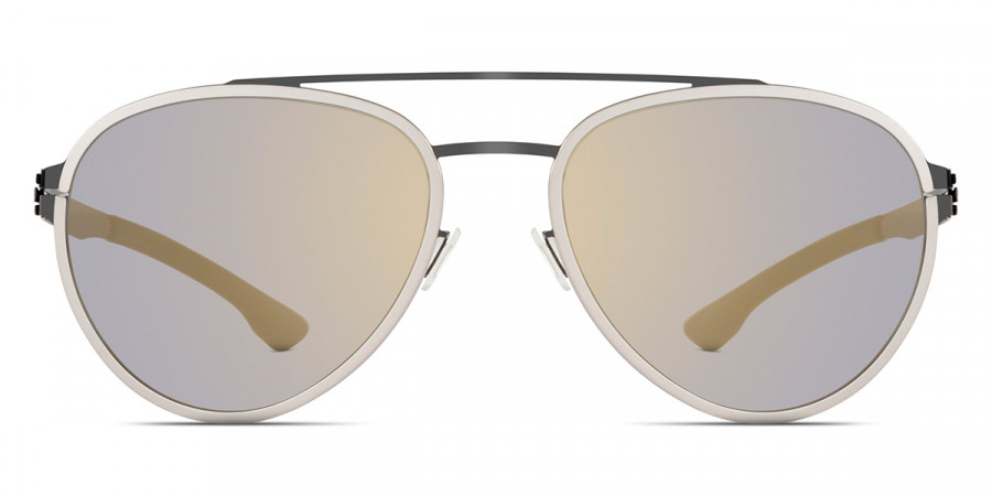 Ic! Berlin Ferrum Gun-Metal-Pearl Sunglasses Front View