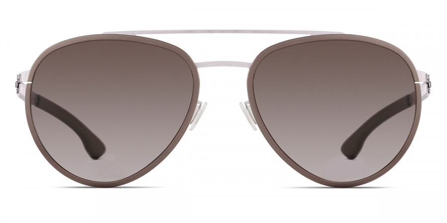Ic! Berlin Ferrum Rough-Graphite Sunglasses Front View