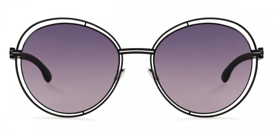Ic! Berlin Flanieren Black Sunglasses Front View