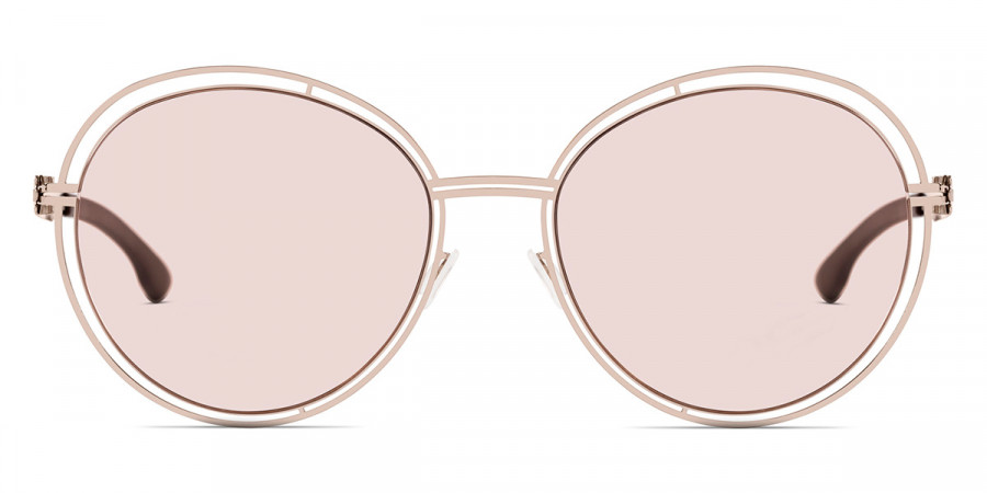 Ic! Berlin Flanieren Shiny Bronze Sunglasses Front View