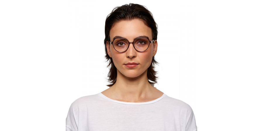 Ic! Berlin Florence EcoRouge Eyeglasses On Female Model