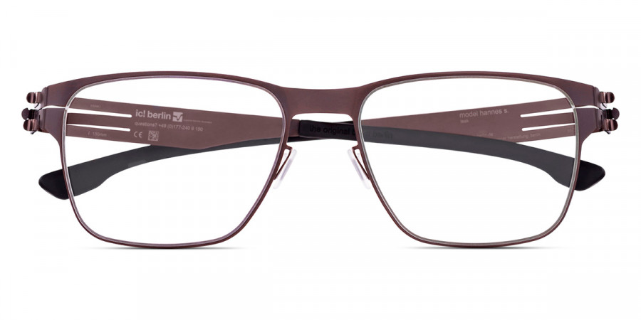 Ic! Berlin Hannes S. Teak Eyeglasses Front View
