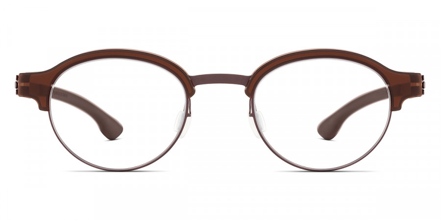Ic! Berlin Haru Teak-Mahagony Eyeglasses Front View