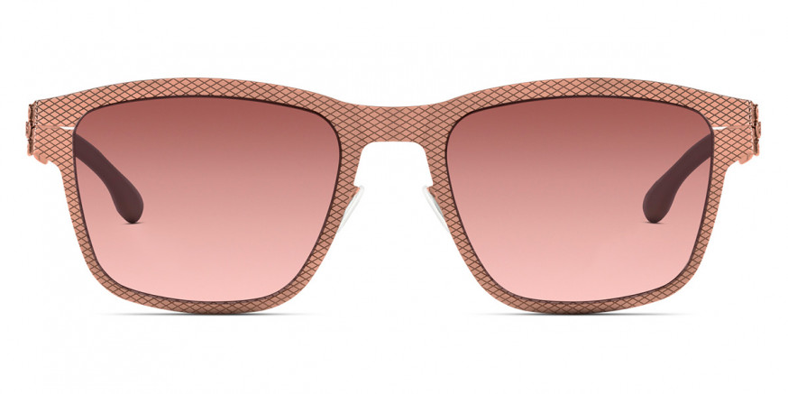 Ic! Berlin Hasenheide Grid Shiny Copper Sunglasses Front View