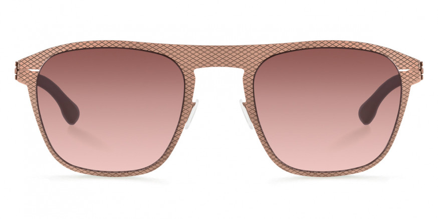 Ic! Berlin Herzberge Grid Shiny Copper Sunglasses Front View