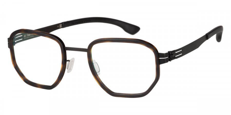 Ic! Berlin Hiro Black Havana Matte Eyeglasses Side View
