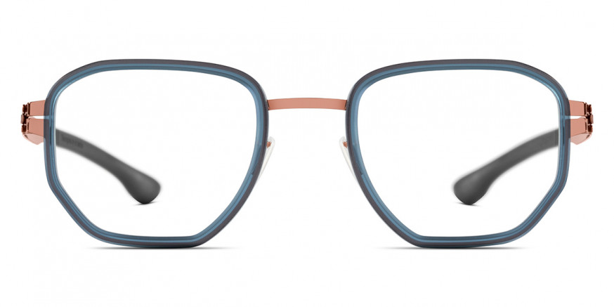 Ic! Berlin Hiro Shiny Copper Blue Waters Eyeglasses Front View