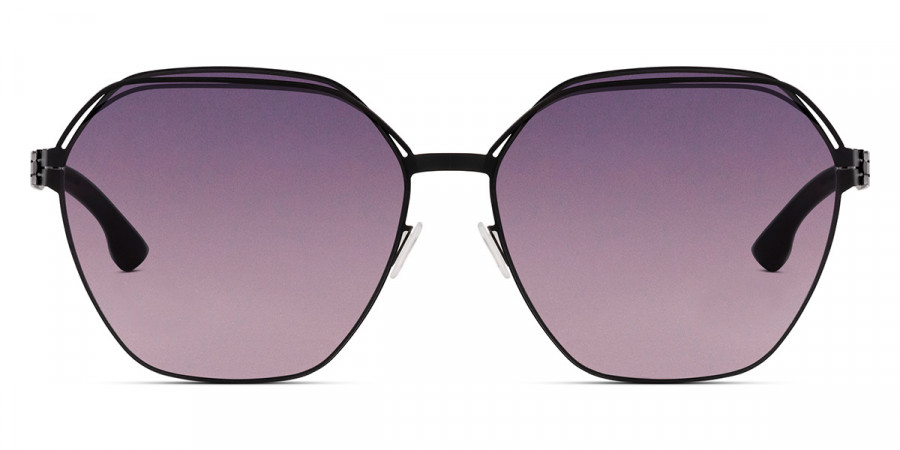 Ic! Berlin Kiez Black Sunglasses Front View