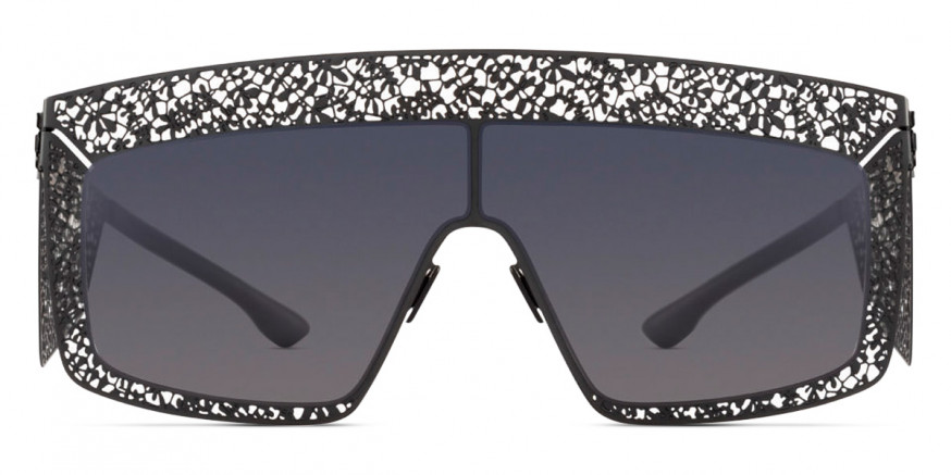 Ic! Berlin Lace Visor Black Sunglasses Front View