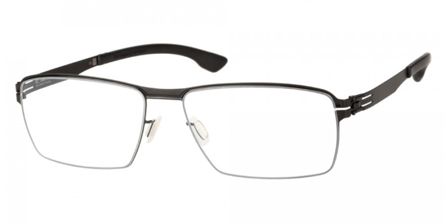 Ic! Berlin Lars Decor Shiny-Black Inlay Eyeglasses Side View