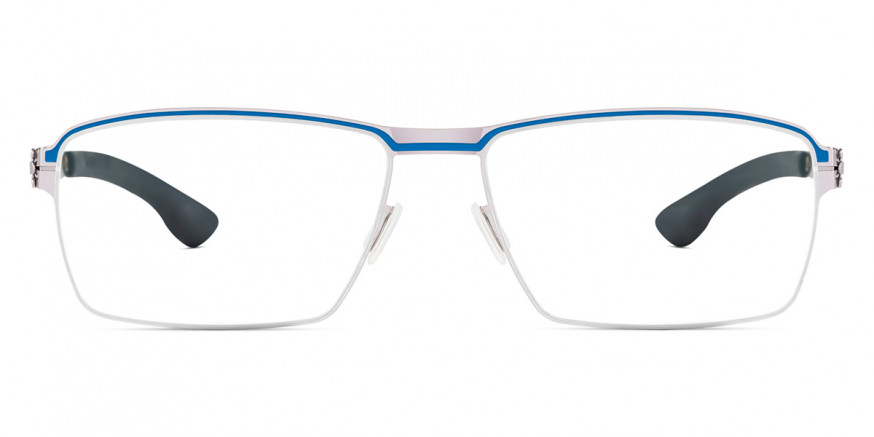 Ic! Berlin Lars Decor Ultra Blue Chrome Inlay Eyeglasses Front View