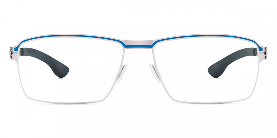 Ic! Berlin Lars Decor Ultra Blue Chrome Inlay Eyeglasses Front View