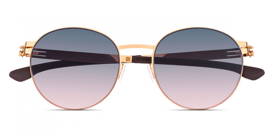 Ic! Berlin Liliya S. Rosé-Gold Sunglasses Front View