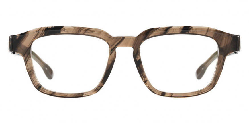 Ic! Berlin Logan Brown-Driftwood Eyeglasses Front View