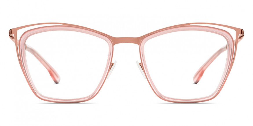 Ic! Berlin Louisa Shiny Copper Rose Eyeglasses Front View